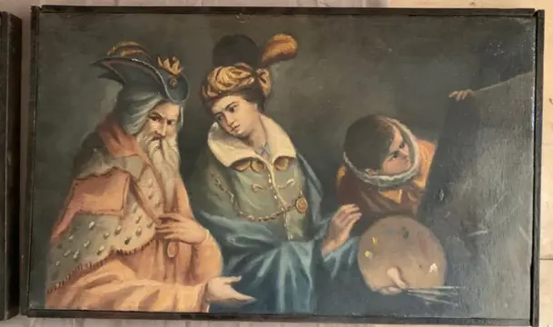Scuola Italiana (XIX) - Scene allegoriche