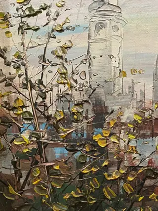 École Espagnole (XX) - Deux Vues de Paris