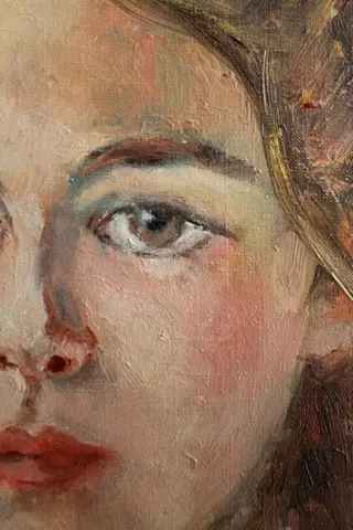 Ecole catalane (XX) - jeune fille