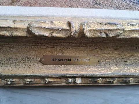 Dirk Jan Hazelzet (1889-1953) - Botters in een binnenhaven