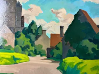 Pierre-Edmond Peradon(1893 - 1981) - Normandie village du Cotentin