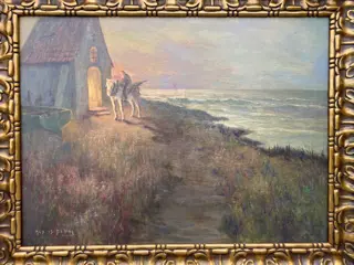 Albert Isidore De Vos (1868-1950) - Ezel aan de duinen