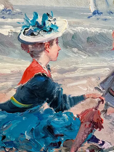 Juan Soler (1951) - Dammes sur la plage de Cannes