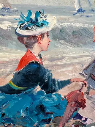 Juan Soler (1951) - Dammes sur la plage de Cannes