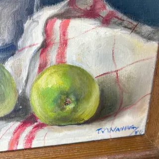 Tine van Waning (1913-2017) - Stilleven met keramiek en fruit