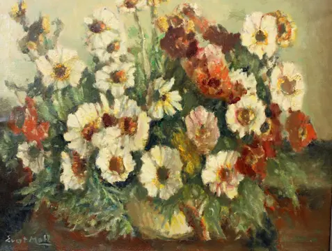 Evert Moll (1876-1955) - Schaal met violtjes