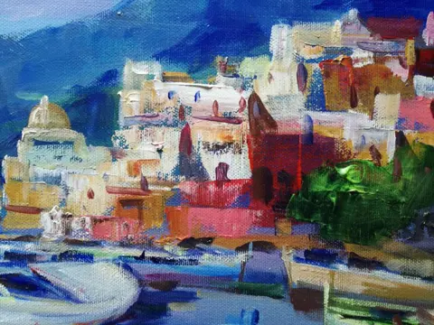 Mario Smeraglia (1950) - Spiaggia della costiera Amalfitana