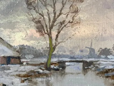 Voerman (XX) - Traditional Dutch winter landscape