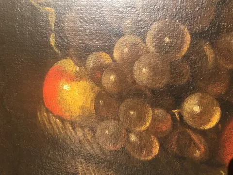 Scuola italiana (XIX) - Natura morta con frutta