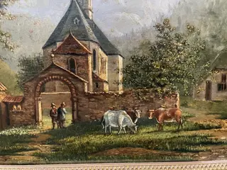 Europese school . (XIX) - Dorpsgezicht