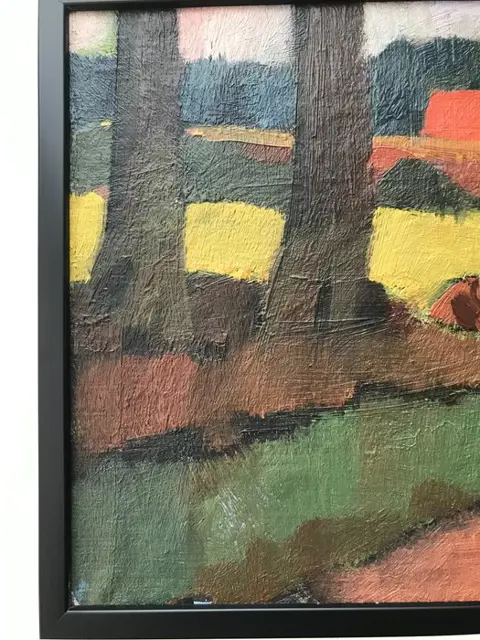 Jentsje Popma ( 1921 - 2022 ) - Landschap met koeien