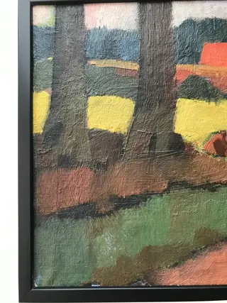 Jentsje Popma ( 1921 - 2022 ) - Landschap met koeien