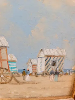 Pierre Stefani (1938) - Ostende - Cabines à marée basse