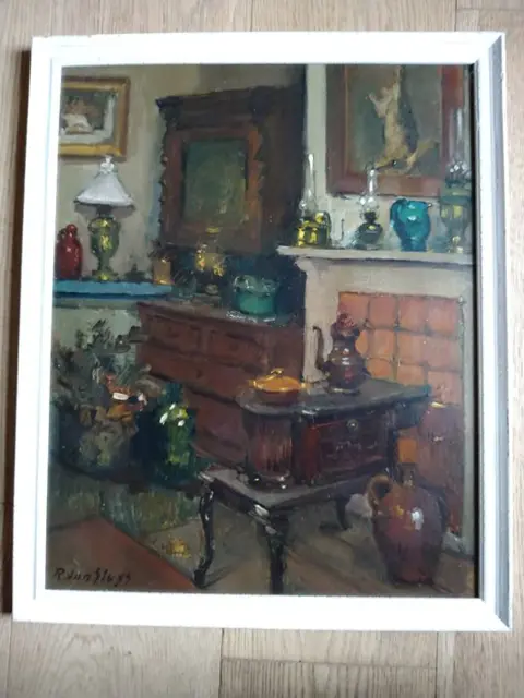 Remi van Sluys (1907-1994) - Boereninterieur