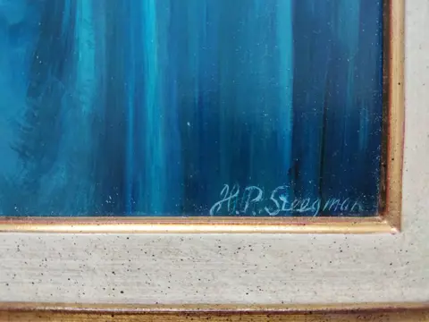 H.P. Steegman (1929) - Stilleven met tomaten en bloemen