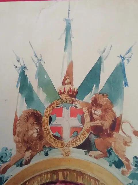 Scuola Europea del XIX sec Austria - Incoronazione di Ferdinando I D'Austria nel Duomo di Milano il 6-9 - 1838