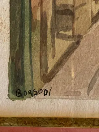 Kalman Borsodi XIXe - Rue d une ville du sud ( vieuxNice ? )