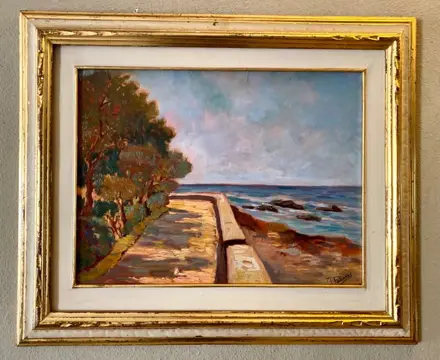 Macchiaiolo scuola Toscana - Scorcio di paesaggio (NO RESERVE)