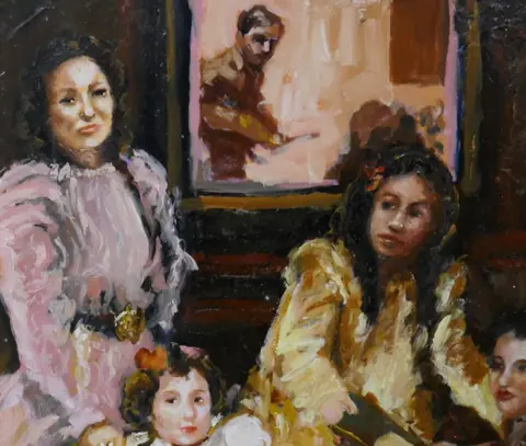 Spanish School (XX) - Interpretation of "Las Meninas"