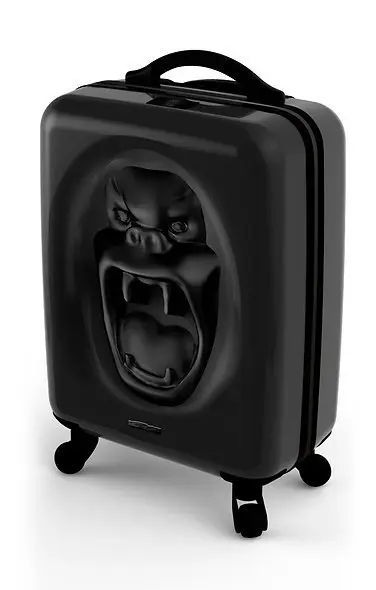 Richard Orlinski (1966) - Kiwikong Noir mat et Valise