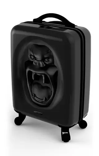 Richard Orlinski (1966) - Kiwikong Noir mat et Valise