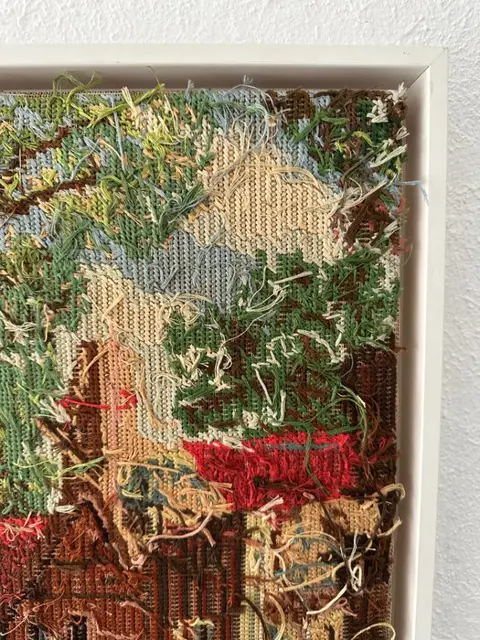Rob Scholte (1958) - Landschap met huizen, figuren en bomen