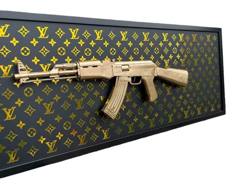 DALUXE ART - Louis vuitton x AK47 Gold