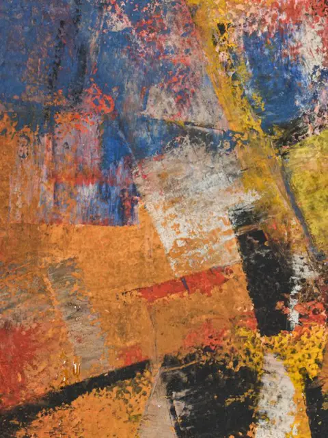 Pierre Mantra (1935) - Abstracte compositie