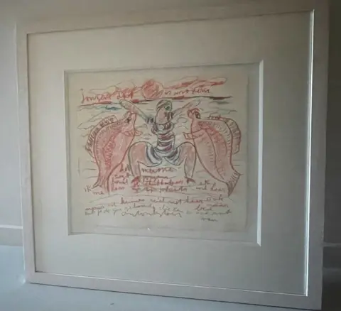Anton Heyboer (1924-2005) - Vrouw met Vissen