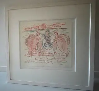 Anton Heyboer (1924-2005) - Vrouw met Vissen