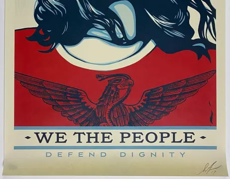 Shepard Fairey (OBEY) (1970) - We The People - Defend Dignity