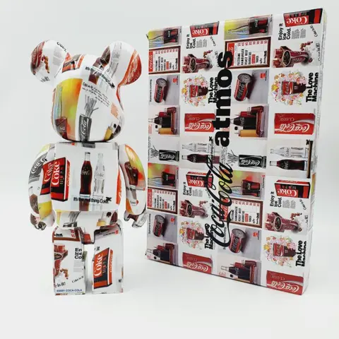Medicom Toy - Be@rbrick 400% Coca Cola x Atmos