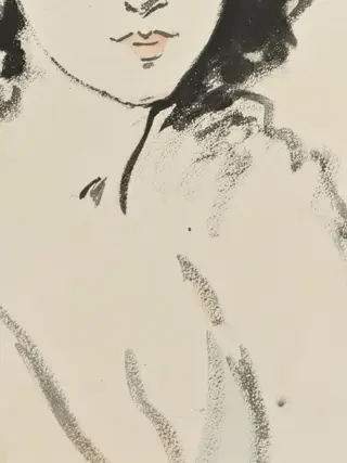 Kees Van Dongen (1877-1968) - PORTRAIT DE FEMME