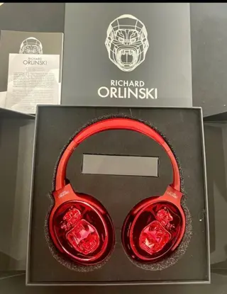 Richard Orlinski (1966) - Casque HEADPHONES KONG - Chrome Red - Rouge