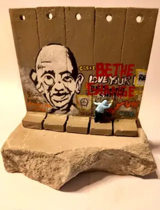 Banksy (1974) - Souvenir Wall Section - Gandhi