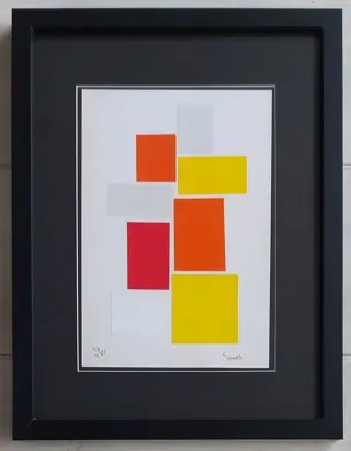 Sijbren Siep van den Berg (1913-1998) - Hommage aan Mondriaan - Collage