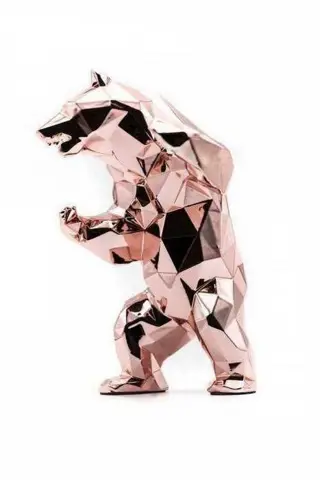 Richard Orlinski (1966) - Bear Spirit (Gold Pink Edition)