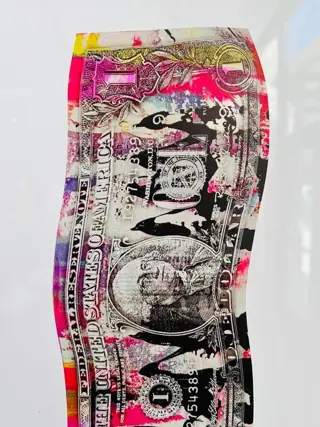 Karl Lagasse (1981) - TABLEAU - ONE DOLLAR KL14 - Vendu sans prix de réserve