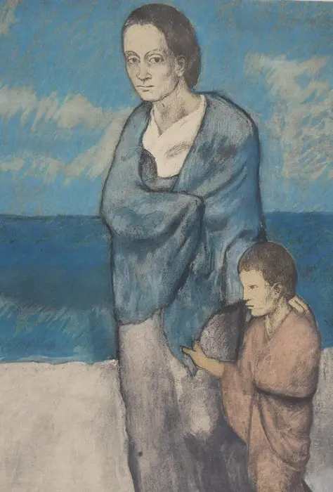 Pablo Picasso (1881-1973) - Mère et enfant