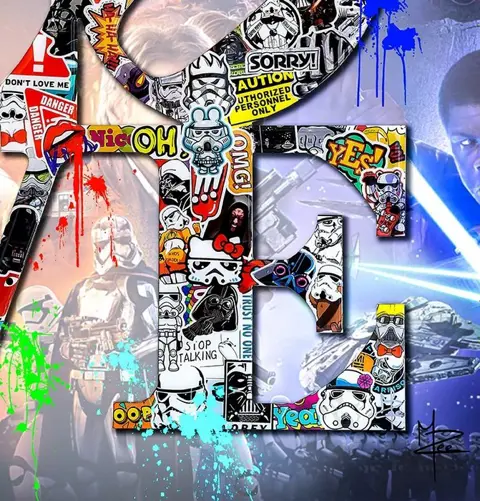 PLM-Art - Love Star Wars Pop Art