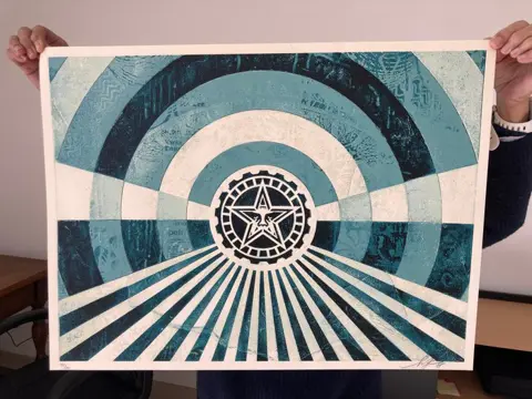 Shepard Fairey (OBEY) (1970) - Tunnel Vision Version 2 (Alternate Blue), 2018