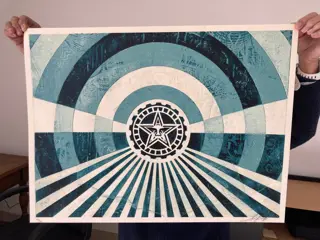 Shepard Fairey (OBEY) (1970) - Tunnel Vision Version 2 (Alternate Blue), 2018