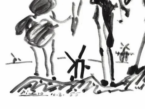 Pablo Picasso (d'après) - Don Quichotte et Sancho Pancho