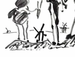Pablo Picasso (d'après) - Don Quichotte et Sancho Pancho