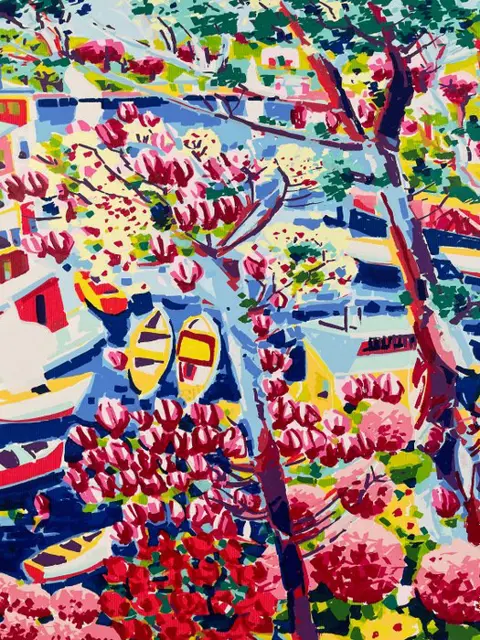 Athos Faccincani (1951) - Dalla Collina Portofino nella stagione della luce