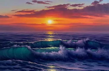 Steov Serhii (1971) - Evening on the sea