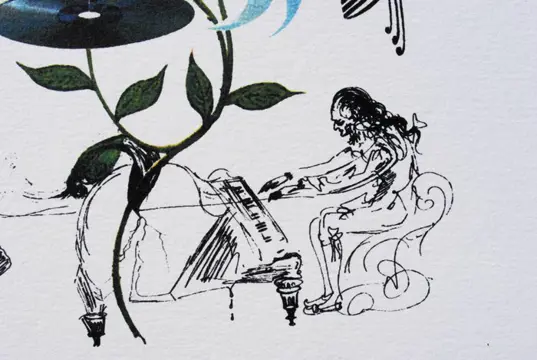 Salvador Dalí (after) - Flordali : Le Lys musical