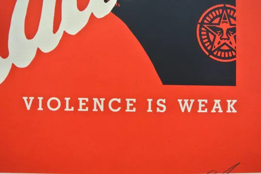 Shepard Fairey (OBEY) (1970) - Obey Radical Peace (Red) + Bonus