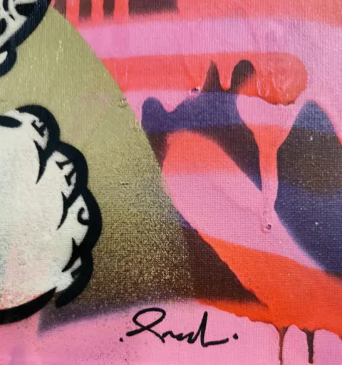 Pnshr (XX-XXI) - "Kingpin" - Spray on canvas w/ COA 2023