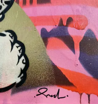 Pnshr (XX-XXI) - "Kingpin" - Spray on canvas w/ COA 2023